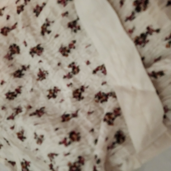 Anthropologie White Floral Blouse - Picture 8 of 8
